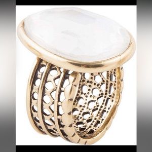 The Oracle Genuine Stone Bronze Statement Ring by Sasso + Smith